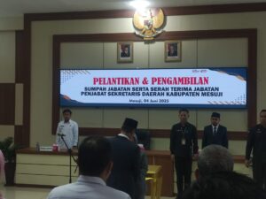 Najmul Fikri Resmi Dilantik sebagai Pj. Sekda Kabupaten Mesuji