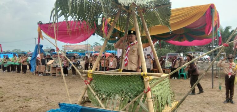 Camat Mesuji Fery Antoni Pimpin Pembukaan Perkemahan dalam Rangka HUT Pramuka ke-64
